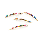 Color Wood Handmade Ethnic Hairpin Set