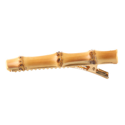 Simple And Elegant Bamboo And Wood Hairpin Chuck Top Clip