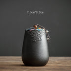 Stoneware Tea Caddy Kung Fu Tea Set Storage Tea Caddy
