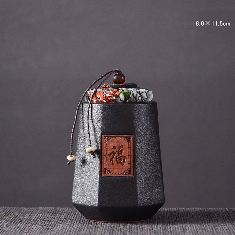 Stoneware Tea Caddy Kung Fu Tea Set Storage Tea Caddy