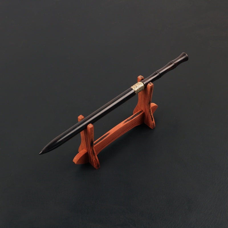 Ebony Hairpin In Ancient Chinese Clothes Sword In Hairpin Female Defensive Charm Bamboo Hairpin Hairpin With Hidden Sword