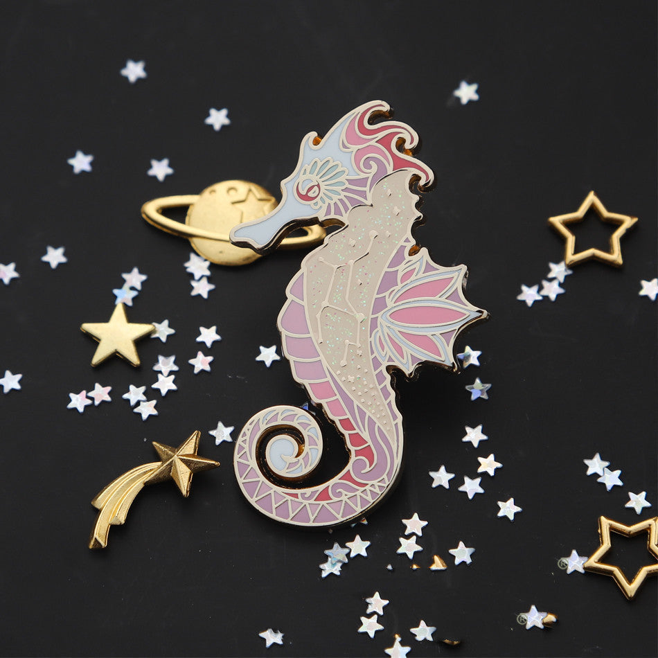 Virgo Constellation Brooch Zodiac Badge Gift for Her or Him-1