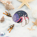 Hermit Crab Metal Badge Brooch
