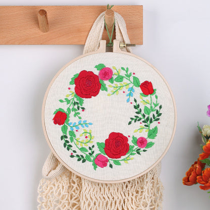 Chinese Embroidery DIY Fabric Embroidery Material Package Purely Handmade Self-Embroidery