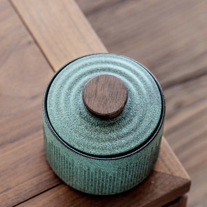 Stoneware Mini Tea Caddy Ceramic