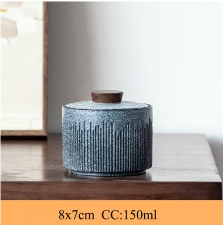 Stoneware Mini Tea Caddy Ceramic