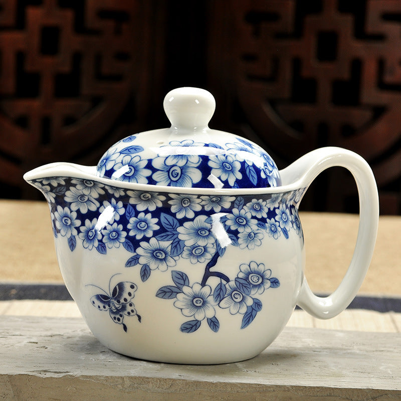 Ceramic Teapot Jingdezhen Double Dragons Playing with Pearls Kung Fu Tea Teapot