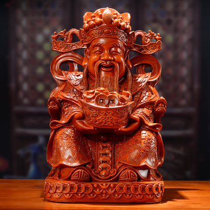 God Of Wealth Decoration Shajin Home Furnishing Living Room Wen Wealth Buddha Statue Opening Creative Gift God of Wealth