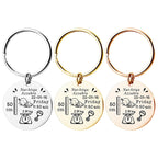 Personalized Custom Newborn Baby Commemorative Birth Card Stainless Steel Keychain
