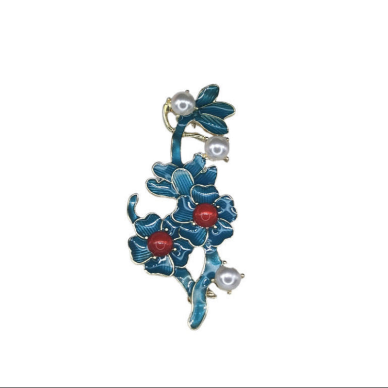 National Style Accessories Cloisonne Enamel Brooch