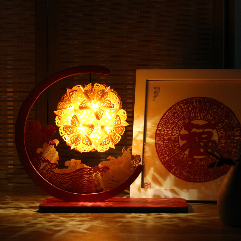 New Koi Paper Art Light DIY Creative Origami Light Night Light Birthday Gifts