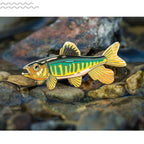 Native Fish Brooch Badge