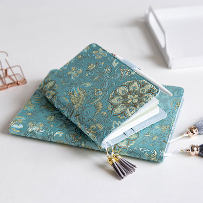 Notebook And Notepad Flying Blue Flower Series