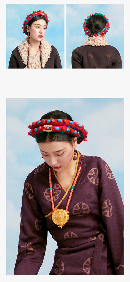 Tibetan headdress and hair accessories