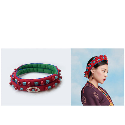 Tibetan headdress and hair accessories