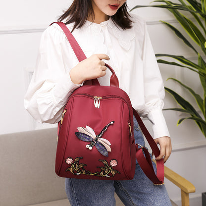 Multifunctional Oxford Cloth Fashion Embroidery Casual Bag