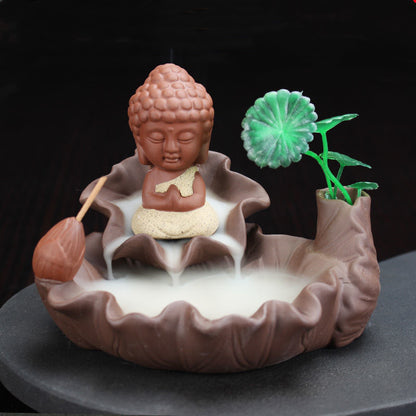 Backflow Incense Ceramic Household Indoor Aromatherapy  Flowing Water Creative Agarwood Burner