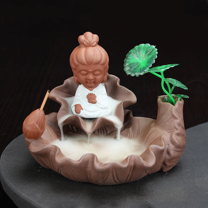 Backflow Incense Ceramic Household Indoor Aromatherapy  Flowing Water Creative Agarwood Burner