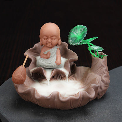 Backflow Incense Ceramic Household Indoor Aromatherapy  Flowing Water Creative Agarwood Burner