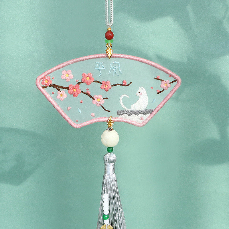 Cute Lucky Panda Hand Embroidered Peaceful Charms-6