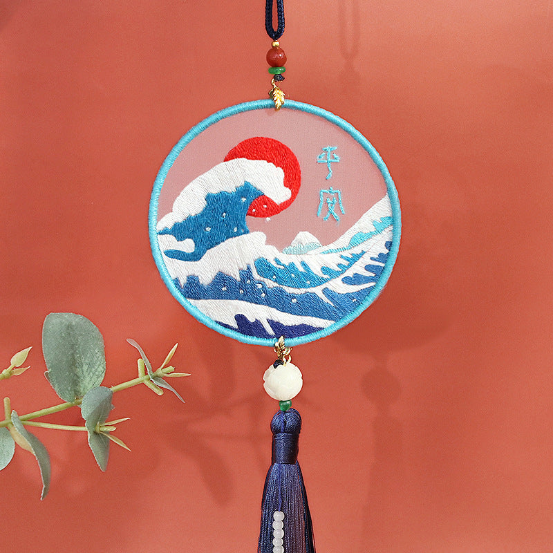 Cute Embroidery Handmade Diy Peace Charm