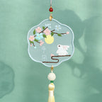 Cute Lucky Panda Hand Embroidered Peaceful Charms-2