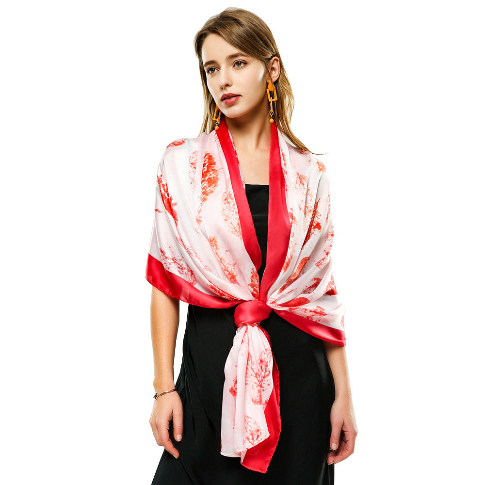 Polyester Satin Long Scarf