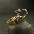Brass Faucet Keychain Pendant Metal Waist Padlock Keychain