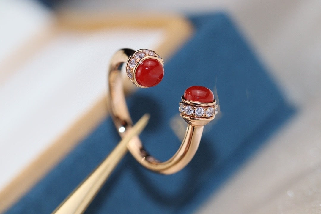 Golden Green Malachite Carnelian Transfer Beads Come And Turn  Ring