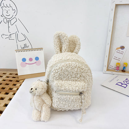 Bunny Ears Backpack, Bear Bag Plush, Super Cute And Cute For Children