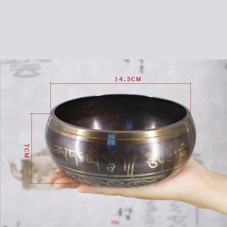 Meditation Bowl Buddhist Sound Therapy Bowl Copper Religion Carft