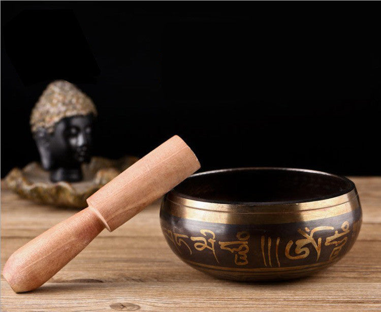 Meditation Bowl Buddhist Sound Therapy Bowl Copper Religion Carft