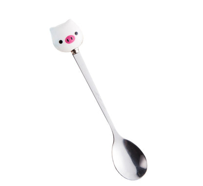 Cute Cartoon Panda Animals Cat Coffee Spoons Dinnerware