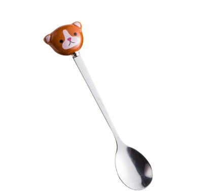 Cute Cartoon Panda Animals Cat Coffee Spoons Dinnerware