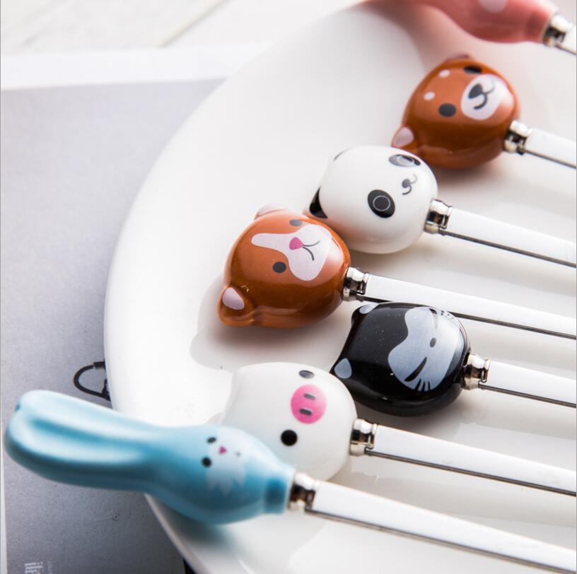 Cute Cartoon Panda Animals Cat Coffee Spoons Dinnerware