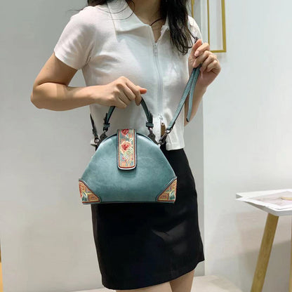 Retro Chinese Style Embroidery Collocation Cheongsam Portable Messenger Shoulder Bag