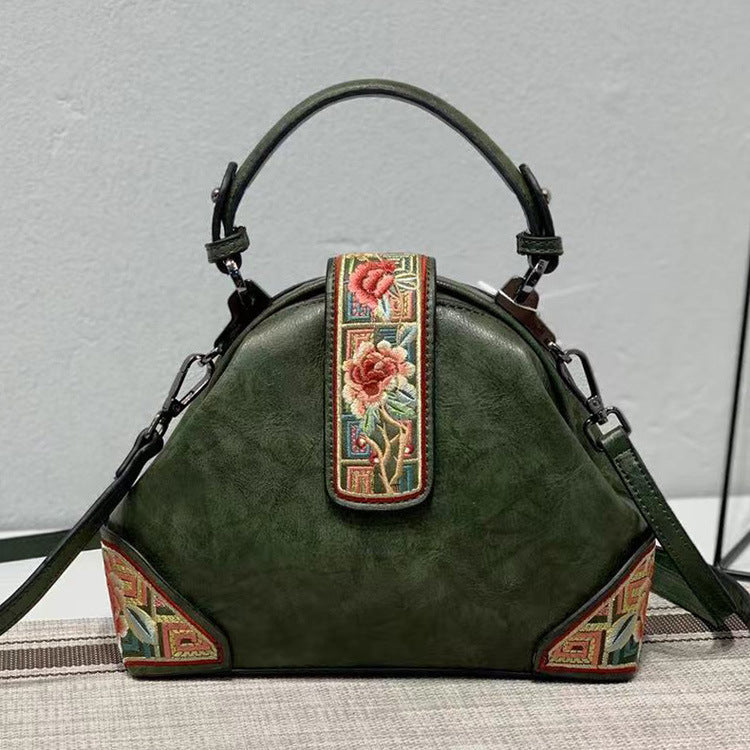 Retro Chinese Style Embroidery Collocation Cheongsam Portable Messenger Shoulder Bag