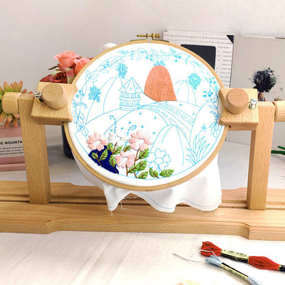 Desktop Embroidery Frame Desktop Adjustable Beech Wood Frame