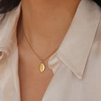 Jade Jewelry Rose Round Brand Necklace Flower Pendant Clavicle Chain