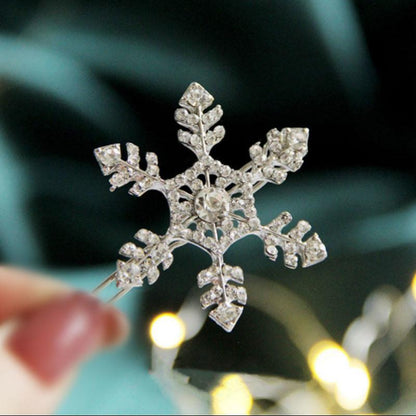 Diamond hairpin simple and versatile snowflake hairpin