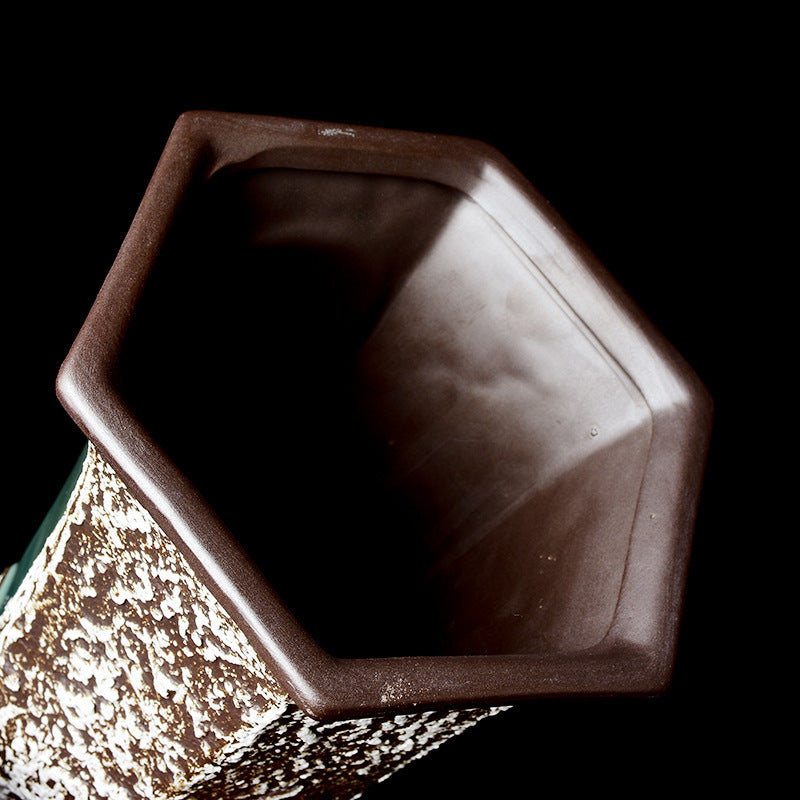 Chinese Style Retro Hand-painted Orchid Flower Pot Ceramic