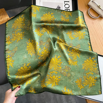 Women's Fashion Printed Silk Scarf