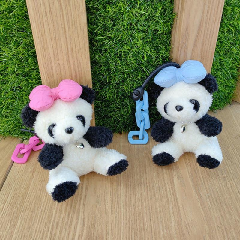 Panda Cute Plush Pendant Car Keychain