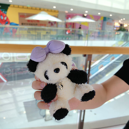 Panda Cute Plush Pendant Car Keychain