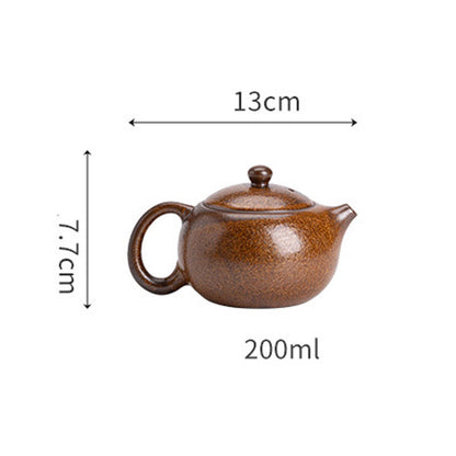 Ancient Kiln Ceramic Household Single Teapot Little Teapot Filter Hole