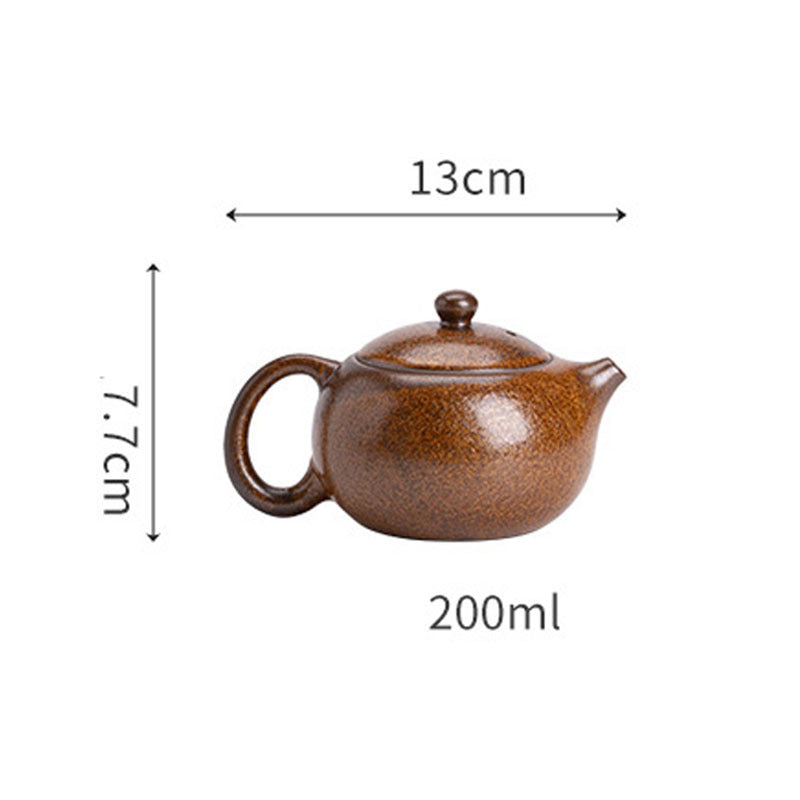 Ancient Kiln Ceramic Household Single Teapot Little Teapot Filter Hole