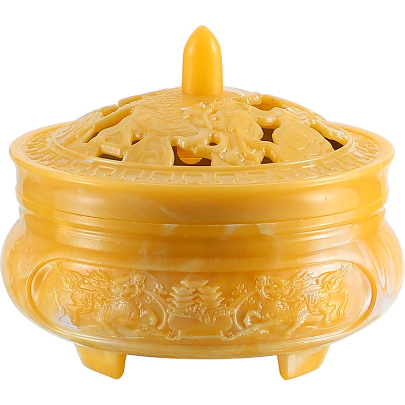 Creative Retro Incense Burner Ashtray Decoration With Lid