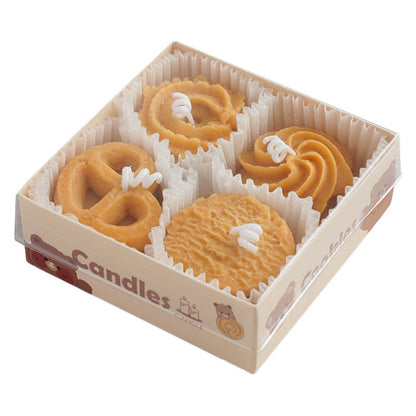 Simulation Dessert Cookies 4-Pack Scented Candles