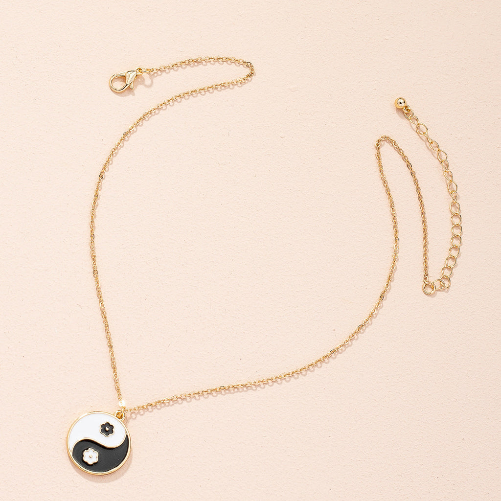 Tai Chi Bagua Necklace for Women Collarbone Chain