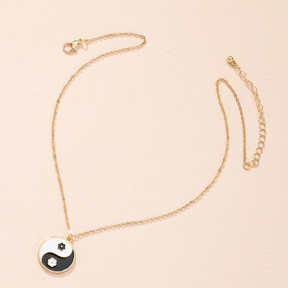 Chinese Style Gossip Necklace Female Tai Pendant Clavicle Chain Accessories